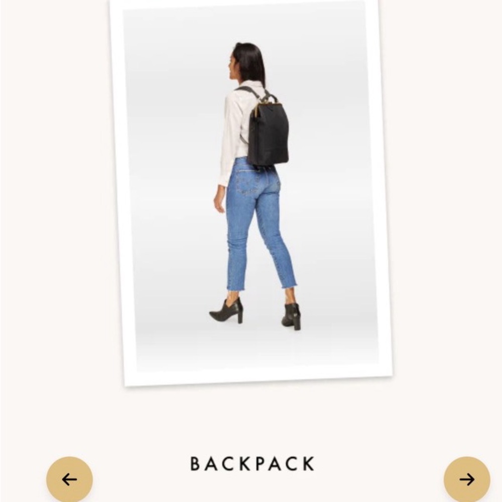 Black bobobark backpack purse